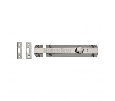 Heritage Brass C1685 Flat Surface Bolt - Polished Nickel