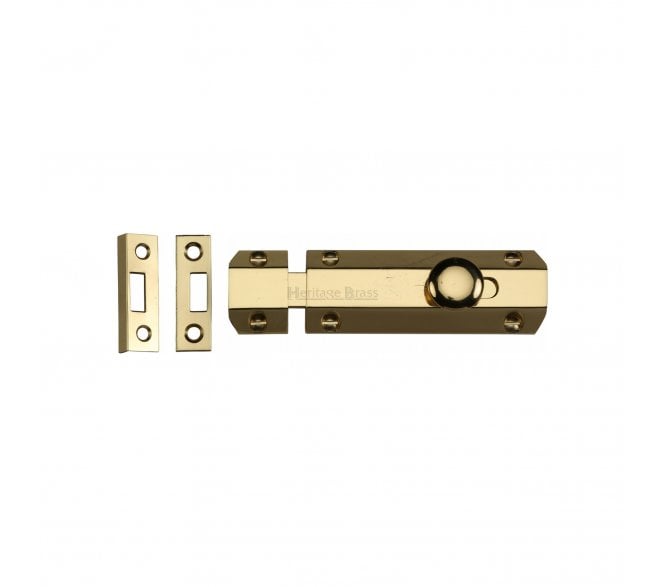 Heritage Brass C1685 Flat Surface Bolts - Polished Brass
