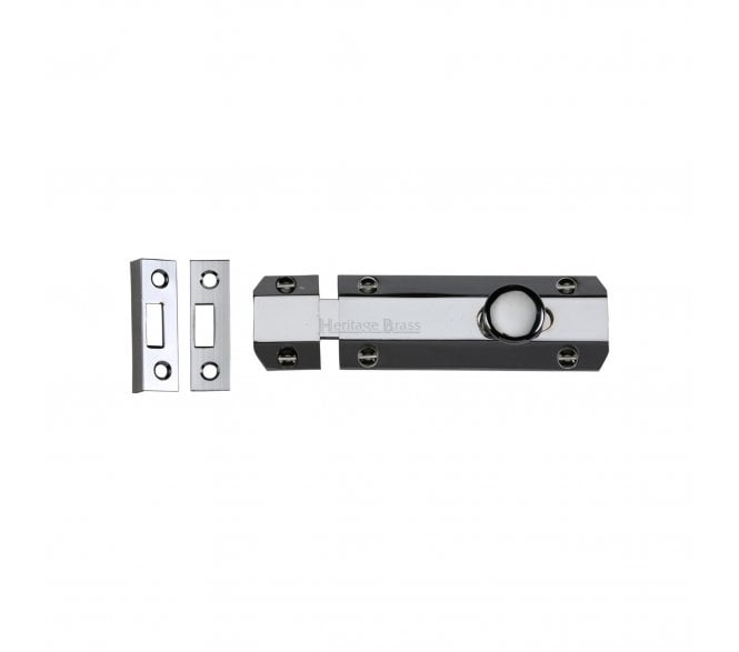 Heritage Brass C1685 Flat Surface Bolts - Polished Chrome