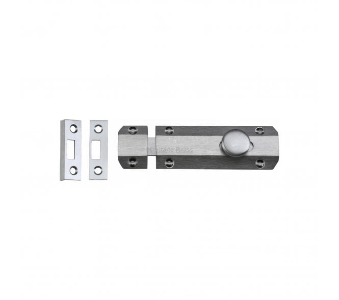 Heritage Brass C1685 Flat Surface Bolts - Satin Chrome