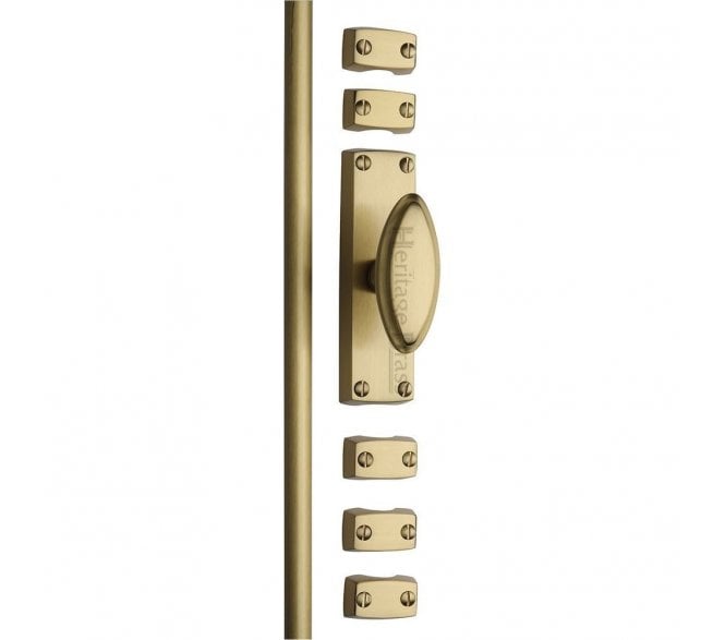 Heritage Brass C1688 Espagnolette Bolt 2.5m - Satin Brass