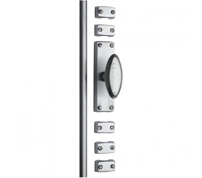 Heritage Brass C1688 Espagnolette Bolt 2.5m - Satin Chrome