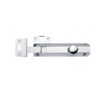 Heritage Brass C1694 Cranked Surface Door Bolt - Polished Chrome