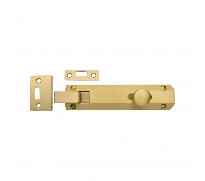 Heritage Brass C1694 Cranked Surface Door Bolt - Satin Brass