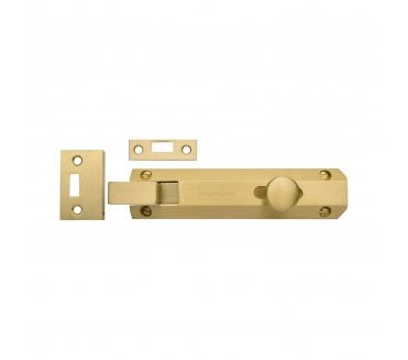 Heritage Brass C1694 Cranked Surface Door Bolt - Satin Brass