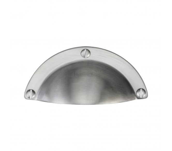 Heritage Brass C1700 Drawer Cup Pull - Satin Chrome