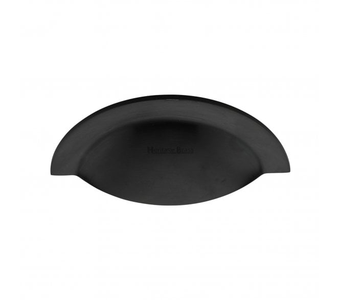 Heritage Brass C1730 Chester Drawer Cup Pull - Matt Black