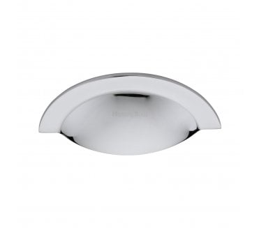Heritage Brass C1730 Chester Drawer Cup Pull - Polished Chrome