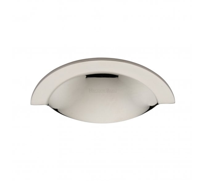 Heritage Brass C1730 Chester Drawer Cup Pull - Polished Nickel