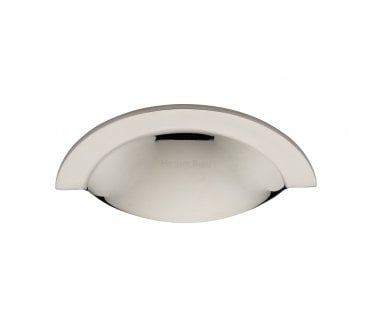 Heritage Brass C1730 Chester Drawer Cup Pull - Polished Nickel