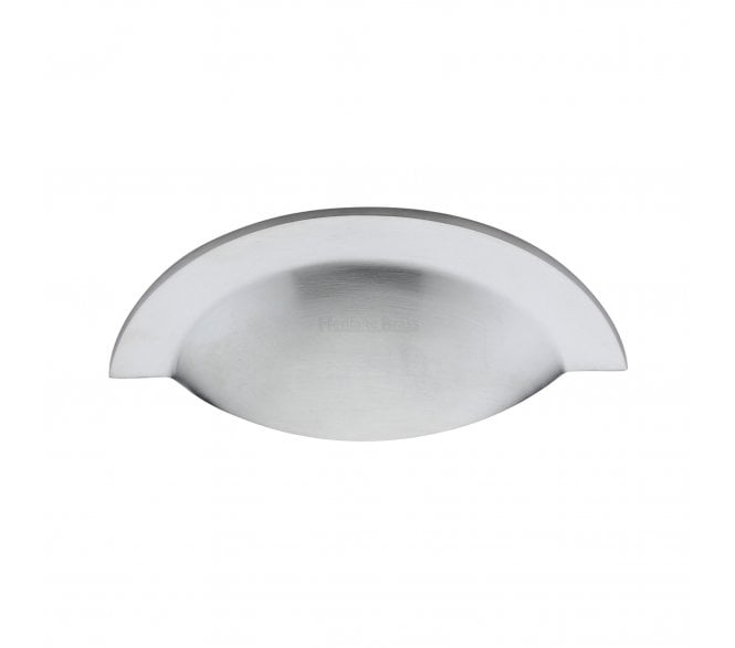 Heritage Brass C1730 Chester Drawer Cup Pull - Satin Chrome