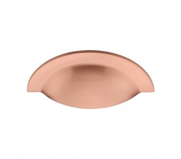 Heritage Brass C1730 Chester Drawer Cup Pull - Satin Rose Gold