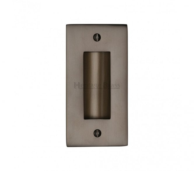 Heritage Brass C1820 Sliding Door Flush Pull 100x51mm - Matt Bronze