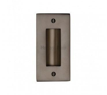 Heritage Brass C1820 Sliding Door Flush Pull 100x51mm - Matt Bronze