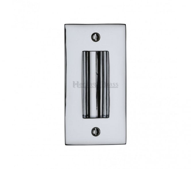 Heritage Brass C1820 Sliding Door Flush Pull 100x51mm - Polished Chrome