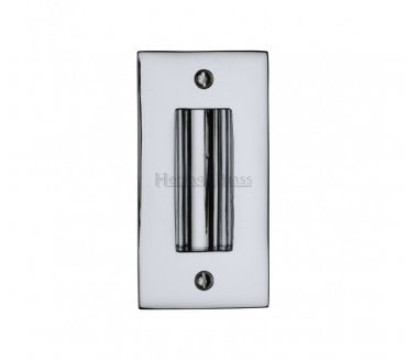 Heritage Brass C1820 Sliding Door Flush Pull 100x51mm - Polished Chrome