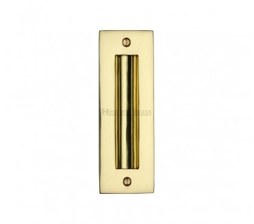 Heritage Brass C1820 Sliding Door Flush Pull 152x51mm - Polished Brass