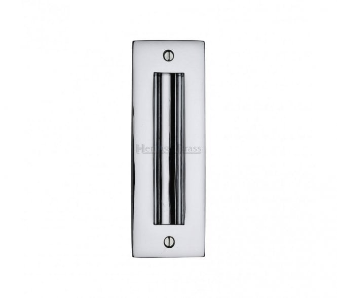 Heritage Brass C1820 Sliding Door Flush Pull 152x51mm - Polished Chrome