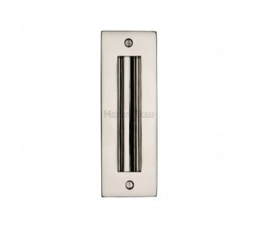 Heritage Brass C1820 Sliding Door Flush Pull 152x51mm - Polished Nickel