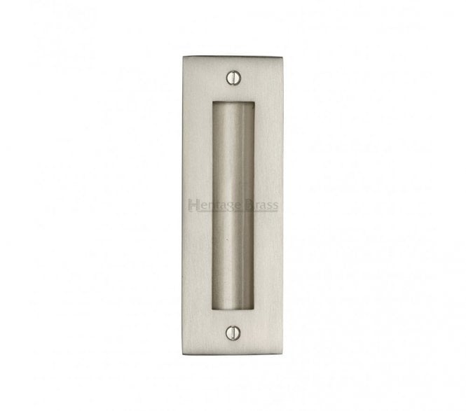 Heritage Brass C1820 Sliding Door Flush Pull 152x51mm - Satin Nickel