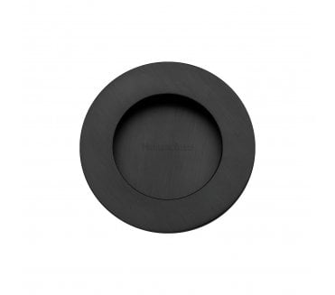 Heritage Brass C1835 Round Flush Pull 63mm - Matt Black