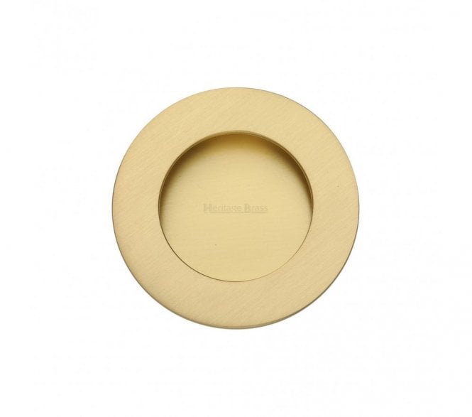 Heritage Brass C1835 Round Flush Pull 63mm - Satin Brass