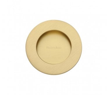 Heritage Brass C1835 Round Flush Pull 63mm - Satin Brass