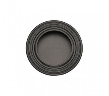 Heritage Brass C1837 Round Reeded Flush Pull 63mm - Matt Bronze