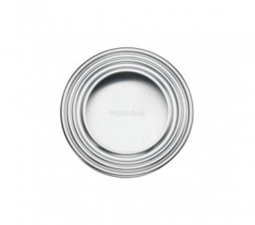 Heritage Brass C1837 Round Reeded Flush Pull 63mm - Satin Chrome
