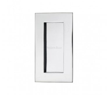 Heritage Brass C1855 Rectangular Flush Pull 105x58mm - Polished Chrome