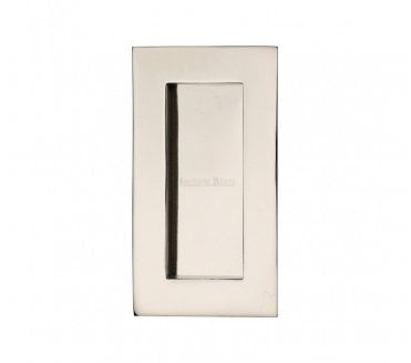 Heritage Brass C1855 Rectangular Flush Pull 105x58mm - Polished Nickel