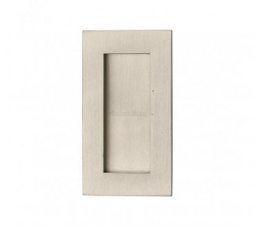 Heritage Brass C1855 Rectangular Flush Pull 105x58mm - Satin Nickel