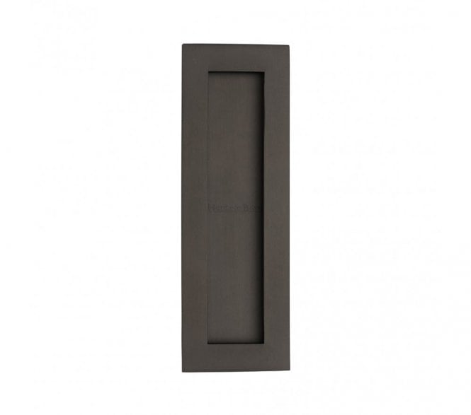 Heritage Brass C1855 Rectangular Flush Pull 175x58mm - Matt Bronze