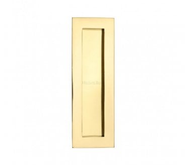 Heritage Brass C1855 Rectangular Flush Pull 175x58mm - Polished Brass