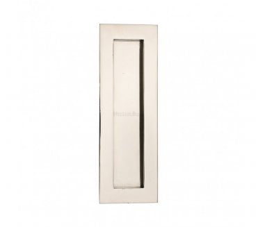 Heritage Brass C1855 Rectangular Flush Pull 175x58mm - Polished Nickel