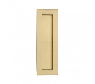 Heritage Brass C1855 Rectangular Flush Pull 175x58mm - Satin Brass