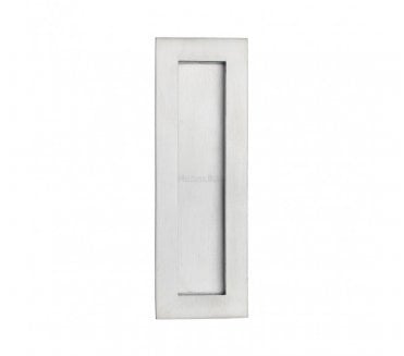 Heritage Brass C1855 Rectangular Flush Pull 175x58mm - Satin Chrome