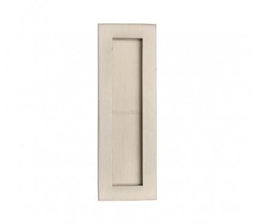 Heritage Brass C1855 Rectangular Flush Pull 175x58mm - Satin Nickel
