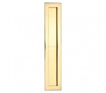 Heritage Brass C1855 Rectangular Flush Pull 300x58mm - Polished Brass