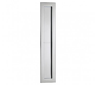 Heritage Brass C1855 Rectangular Flush Pull 300x58mm - Polished Chrome