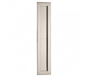 Heritage Brass C1855 Rectangular Flush Pull 300x58mm - Polished Nickel