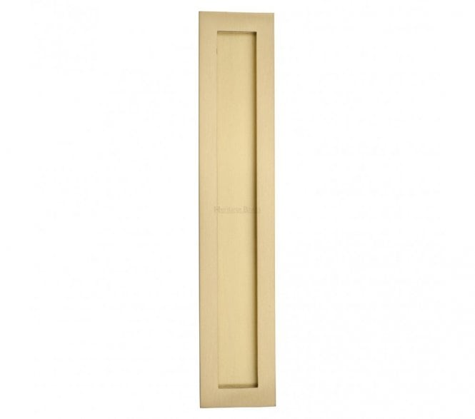 Heritage Brass C1855 Rectangular Flush Pull 300x58mm - Satin Brass