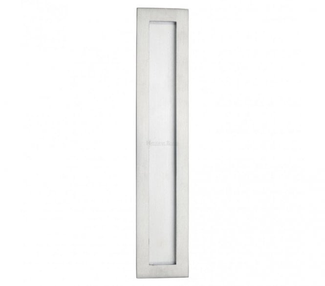 Heritage Brass C1855 Rectangular Flush Pull 300x58mm - Satin Chrome
