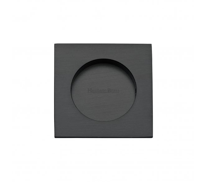 Heritage Brass C1860 Square Flush Pull 63x63mm - Matt Black