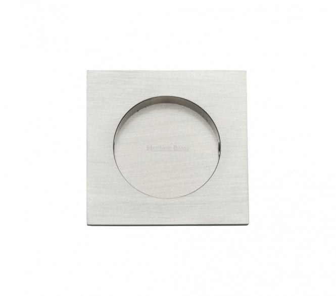 Heritage Brass C1860 Square Flush Pull 63x63mm - Satin Nickel