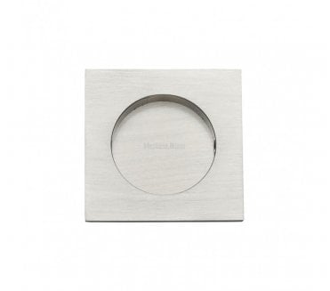 Heritage Brass C1860 Square Flush Pull 63x63mm - Satin Nickel