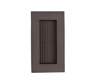 Heritage Brass C1865 Reeded Rectangular Flush Pull 105x58mm - Matt Bronze
