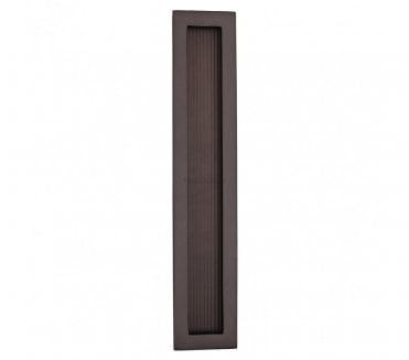 Heritage Brass C1865 Reeded Rectangular Flush Pull 300x58mm - Matt Bronze