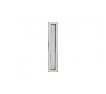 Heritage Brass C1865 Reeded Rectangular Flush Pull 300x58mm - Satin Chrome