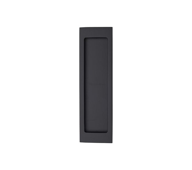 Heritage Brass C1872 Rectangular Flush Pull 197x57mm  - Matt Black